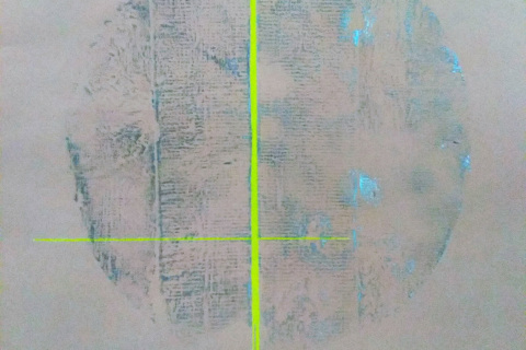 Dekl, tisk z výšky s kresebným zásahem